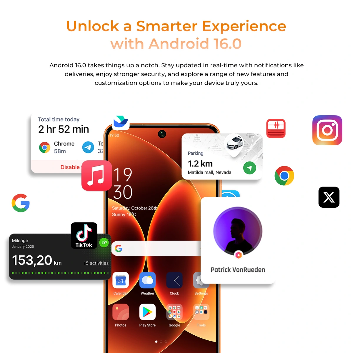 Oukitel C26 6.63" 128GB/4GB 5150mAh Golden 3
