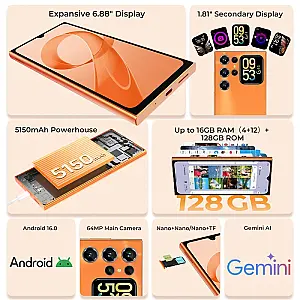 Oukitel C72 6.88" 128GB/4GB 5150mAh Black